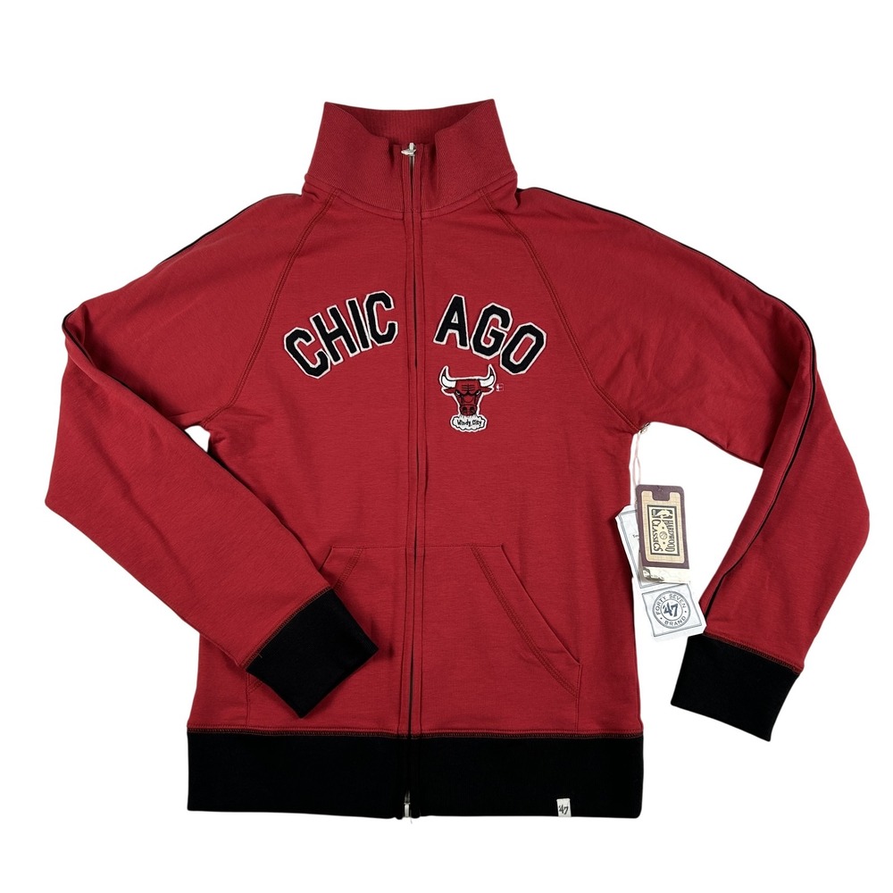 Chicago Bulls‎ Track Jacket Womens Medium NBA Basketball Full Zip 47 Brand